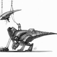 Tonight S Robot No 12 Marchofrobots Mech Robot Dinosaurs Draw Drawing Instagood Instaart Animals Conceptart Robot Animal Dinosaur Art Creature Art