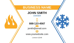 Promote your hvac business with a customizable hvac business card! Hvac Business Cards Free Template Designs Custom Printing