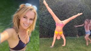 Amanda holden has hit back at trolls who complained about the dress she wore during saturday's episode of britain's got talent. Bgt Judge Amanda Holden 48 Refuses To Age Watch Her Bikini Body Skills Video Talent Recap