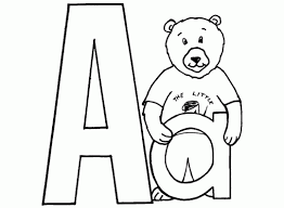Letra A Para Colorear Mayuscula