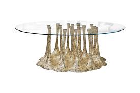 Studio designs home camber modern rectangular glass coffee table in gray pewter with clear glass, living room coffee table, 55, 4.6 out of 5 stars. Amazonia Dining Table Gold Desaive Design