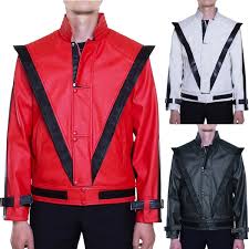 Check spelling or type a new query. Michael Jackson Costume Thriller Leather Jacket Red White Black Wish