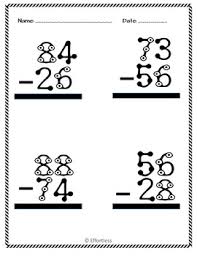 Grab these free math worksheets to practice basic math skills like counting and recognizing errorless learning is a great way to introduce work tasks and build confidence! Touch Math Subtraction Worksheets Double Digit With And Without Regrouping