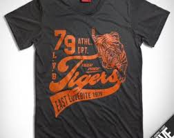 Black And Orange Graphic T Shirt Sport Retro Vintage Graphics Retro Men T Shirt