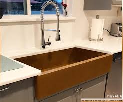 heritage copper farmhouse sink