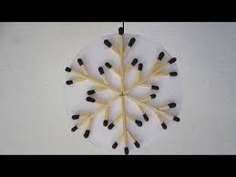 It's extremely unique and easy to make…. Matchstick Snowflake Christmas Decoration Craft Youtube
