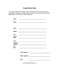 A bill of sale is a document that verifies you've sold your car and provides basic information about the vehicle and the terms of the sale. Truck Bill Of Sale Template