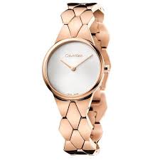 Calvin Klein Watches Swiss Made Price Snake Rose Gold Tone Stainless Steel Ladies Watch Watches Women Simple Bracelet Watch Calvin Klein Watches Women