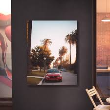 bmw-rosu-los-angeles-print-tablou – The Print Studio