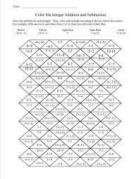 You will find here all are free download and in various formats: Integer Addition And Subtraction Coloring Christmas Math Worksheets Middle School Math Fun Math Worksheets