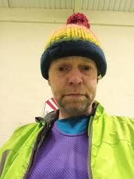 Who likes my race photo from today. I look like one of the Flumps in that  hat. Any other suggestions about my hat.