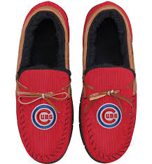 Foco Men S Foco Chicago Cubs Corduroy Moccasin Slippers Nordstrom