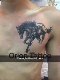 Do đó, nam giới xăm hình ngựa chính là để tượng trưng cho sự mạnh mẽ của họ. Hinh XÄƒm Ä'áº§u Ngá»±a