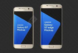 Samsung Galaxy S7 S7 Edge Mockup Galaxy Samsung Galaxy Galaxy S7