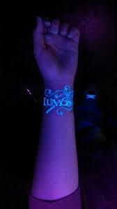Blacklight Lumos Harry Potter Tattoos Harry Potter Lumos Tattoos