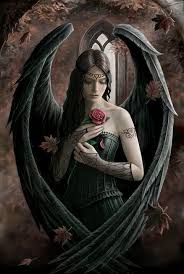 Fa Dark Wings Gothic Angel Anne Stokes Art Angel