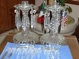 Vintage candle holders lantern candle holders candle lamp vintage candles candle holder set candlestick holders candleholders silver candlesticks themes photo. A Pair Of Crystal Prisms Candle Holder Vintage Spiral Glass Elegant Lot 2 Antique Price Guide Details Page