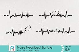 Download Heartbeat Svg Nurse Svg Lifeline Svg Nurse Svg File 98096 Cut Files Design Bundles