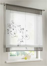 Transparente Fensterdekoration Mit Verspielter Stickerei Grau Tunnelzug Badezimmer Fensterdeko Fenster Dekor Bandchenrollo