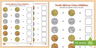 Check spelling or type a new query. South African Coins Addition Worksheet