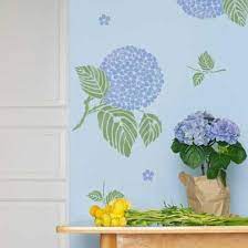 The result will be excellent! Flower Stencils Japanese Hydrangea Floral Stencil Royal Design Studio Stencils