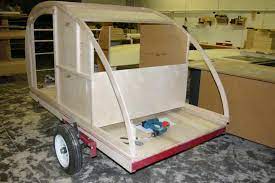 A Wooden Sided Teardrop Camper Teardrop Trailer Plans Teardrop Trailer Diy Teardrop Trailer