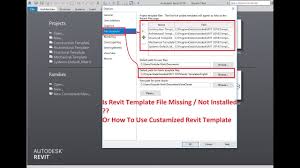 Learn the basics of using revit 2018 for architectural design. Revit Template Missing Or Not Installed Solution Revit Mep Youtube