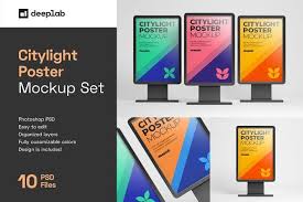 Download Citylight Digital Poster Mockup In 2020 Poster Mockup Sign Mockup Outdoor Advertising Mockup PSD Mockup Templates