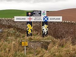 Inglaterra y escocia se enfrentan en la segunda jornada de la fase de grupos de la eurocopa. Frontera Escocia Inglaterra Wikipedia La Enciclopedia Libre