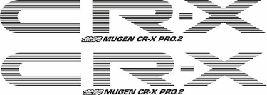 Zen Graphics Honda Cr X Mugen Pro 2 Body Kit Lower Side Decals Stickers