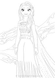 Coloring Pages With Elsa In White Dress Frozen 2 Cristina Picteaza Fise De Color In 2020 Elsa Coloring Pages Disney Princess Coloring Pages Frozen Coloring Pages