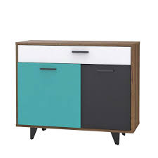 Mcw kommode aveiro kommode mit 3 schubladen mit schubladenstopper verschiedene stempelmotive mcw kommode funchal kommode mit ikea kullen kommode mit 6 schubladen weiß das zuhause soll ein sicherer ort für die ganze familie sein. Kommode Raven Mit 2 Turen 1 Schublade Schlammeiche Mit Weiss Grun Grau
