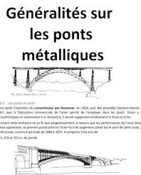 Cours Generalites Sur Les Ponts Metalliques Pont Metallique Pont Devis Batiment