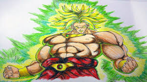 How To Draw Broly Easily Legendary Super Saiyan Learn Sketch Dragon Ball Super Artwork Dragon Ball Z Dragon Ball