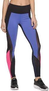 Women S Fila Sport Colorblock Panel Midrise Leggings Sports Leggings Leggings Active Wear
