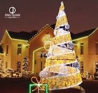 Christmas Decorations Outdoor Large Santa Tree LED Motif Lights Street  Shopping Mall Decors Waterproof Artificial Landscapes