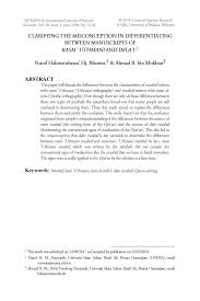 As of today we have 79,514,474 ebooks for you to download for free. Pdf Clarifying The Misconception In Differentiating Between Manuscripts Of Rasm Uthmani And Imla I