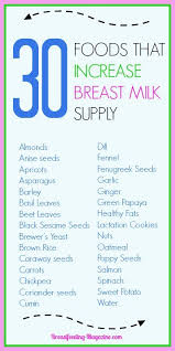 Good Breastfeeding Nutrition Including 30 Foods That Increase Milk Supply Breastfeeding Nutrition Baby Breastfeeding Breastfeeding