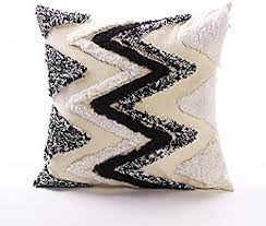 Amazon Com Ailsan Black And White Tribal Pillowcase Decorative Square Pillowcases Mordern Design Throw Pillow Cover Cu Square Pillowcase Pillows Throw Pillows