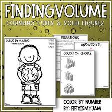 Color By Number Finding Volume Elementary Math Lessons Math For Kids Upper Elementary Math