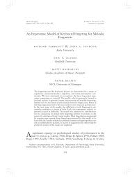 PDF) An Ergonomic Model of Keyboard Fingering for Melodic Fragments