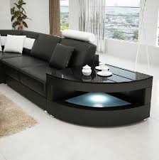 Black And White Leather Sectional Moderna Black And White Bonded Leather Sectional Sofa Living Room Sofa Design Modern Houses Interior Living Room Design Diy