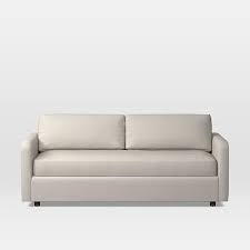 21.7 seat height (sofa position): Clara Sleeper Sofa Yarn Dyed Linen Weave Stone White Concealed Supports Yahoo Shopping