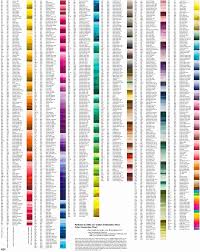 42 Paradigmatic Cross Stitch Color Chart Threads