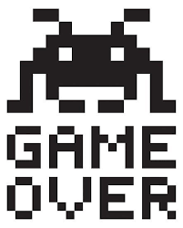 Game Over Pixel Art Invader Poster By Dmitriylo Pixel Art Pixel Art Grid Pixel Art Design