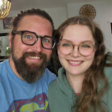 My zombie screaming daughter Avery and I recently received some glasses  from @JohnnyFlyCo . Not only do they look great, but they're made from  materials like wewd and acetate, instead of plastic.