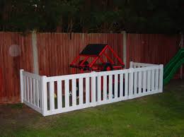 This lightweight portable vinyl picket fence kit is easy to install and each panel includes a connector bracket to attach it to adjacent panels. Pvc Picket Fencing Play Area Fencing Pvc Fencing Plastic Fencing Pvc Play Area Fencing Faster Plastics