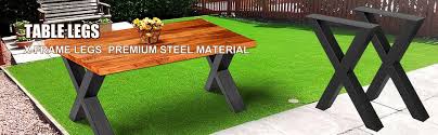 Buyers can request customization material. Amazon Com Vevor Set Of 2 Steel Table Legs 28 Height 24 Wide Dining Table Legs Heavy Duty 3 1 Square Box Section X Frame Table Legs 28x24x3 1 Inch Black Color Industrial Country Style Metal Dining Legs Kitchen