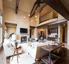 Modern living room with rustic touches. 30 Rustic Living Room Ideas For A Cozy Organic Home