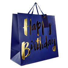 Birthday gifts are one of the best ways of expressing your heartfelt emotions. Buy Jumbo Gift Bag Blue Happy Birthday For Gbp 1 99 Card Factory Uk